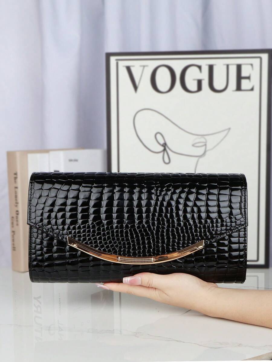 Women's Fashion High-End Commuter Leather Clutch