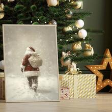 2 pezzi Stampe su tela di arte murale natalizia vintage, stampe neutre, dipinti di Babbo Natale e albero di Natale, poster per decorazioni invernali e natalizie per soggiorno, camera da letto, stile fattoria, regalo per lei, senza cornice, decorazioni natalizie, decorazioni albero di Natale, decorazioni regalo di Natale, decorazioni Ringraziamento, matrimonio, decorazioni per la casa, decorazioni autunnali, decorazioni per compleanni, forniture per feste, decorazioni per vacanze e festival interni, decorazioni Ognissanti, decorazioni murali, ornamenti Ognissanti - Multicolore - Visualizzare 6