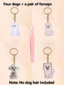 1 cái/4 cáiHộp đựng lông thú cưng trong suốt làm bằng nhựa (Kính gửi Quý khách hàng, Vui lòng xem kỹ Video sản phẩm và Ảnh thực tế về các chi tiết trước khi Quyết định mua hàng.), (Bộ 4 món bao gồm Kẹp gắp.), Móc khóa thiết kế dạng viên nang tiện dụng cho người nuôi thú cưng quanh năm, Móc khóa đựng lông chó, Chai đựng chìa khóa lông thú cưng trong suốt, Hộp đựng kỷ niệm di động đựng lông thú cưng - Nhiều màu - Xem 6