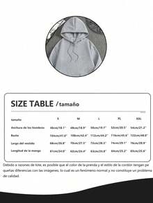 Hombre003 sudadera con capucha para hombres de manga larga con estampados modernos, ideal para las temporadas de otoño e invierno, Envío desde MéxicoSudadera de mezclilla gris con impresión de "CALIFORNIA" y "USA" que brinda comodidad y estilo contemporáneo - Gris - Ver 3