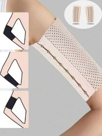 1 par armformande resårband, armkompressionsband, stramar åt armvecket, assisterar armstyrketräning, lämplig för träning, pendling, hemmabruk