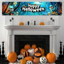 1 Piece, 2D Flat  Scene Wall Banner, Perfect For Garden, House, Fence, Garage Decoration, Wall Decoration, Courtyard Sign, Party Decoration, Home Decoration, Party Supplies, 78.74*17.71 Inches - 200x45公分(78.74x17.72吋) - 查看 4