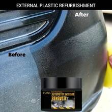 Automotive Interior Renovation Cream, Resin Maintenance Cream, Gloss, Repairs Dull Surfaces, Revitalizes White And Aged Plastics, Enhances Dashboard And Seats