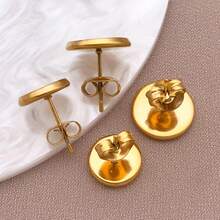 20/50pcs Stainless Steel Butterfly Safety Earrings Backs Ear Nuts Earring Backs Replacements For Studs Earrings Stoppers - Multicolor - View 6