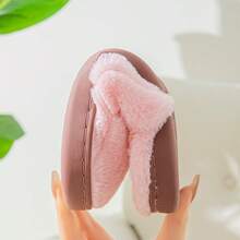 Pantofole termiche foderate di pelliccia per donne e uomini, pantofole spesse antiscivolo da casa, adatte per uso interno, autunno/inverno