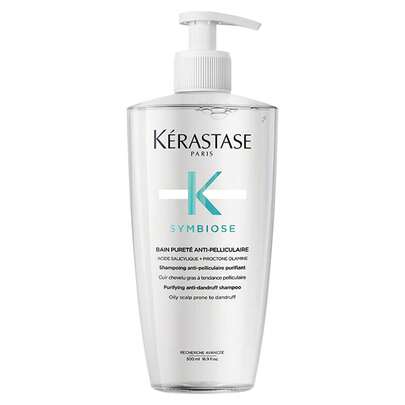 Kérastase Dầu gội Kerastase Symbiose Bain Purete Anti-Pelliculaire 500ml / Dầu gội dưỡng ẩm chống gàu không chứa sulfat dành cho tóc và da đầu dễ bị gàu. Làm sạch và dưỡng ẩm cho da đầu và tóc | Dành cho da đầu dễ bị gàu | Không chứa sulfat | Công thức chứa kẽm pyrithione