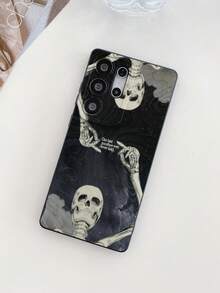 1pc Matte & Letter Graphic Double-Sided Protective Phone Case, Compatible With IPhone, OPPO, Vivo And Other Android Models, Ideal Gift For Boyfriend/Girlfriend - Multicolor - View 2