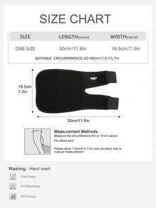 VBOSI 1 chiếc đai hỗ trợ khuỷu tay bằng neoprene có thể điều chỉnh, thích hợp cho các môn thể thao như cầu lông, bóng rổ, dành cho cả nam và nữ. - màu đen - Xem 7