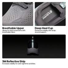 Women's Walking Shoes Cushion Comfortable ActiveBreeze Running Tennis Shoes Non-Slip Workout Gym Sports Athletic Breathable Fashion Sneakers - 灰色 - 查看 7