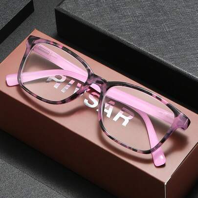  RIVSAR Unisex Reading Glasses, New Fashionable Square Patchwork Floral Design Reading Glasses, High-Definition Eye Protection, Comfortable For Long-Term Wear, Square Spring Hinged Frame, Suitable For Reading, Sewing, Business, Office, Daily Wear, Sports, Anti-Slip, Computer Use, Relieve Eye Fatigue, Convenient Carrying Design Fits All Face Shapes, Holiday Gift, Gift For Parents, Luxury Brand Designer Glasses, Suitable For Halloween, Valentine's Day, Christmas