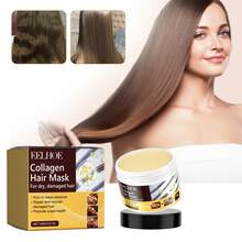 Nourishing And Caring For Hair Mask, Relieving Dryness, Frizz, And Lasting Smoothness - yellow hair mask - 查看 9