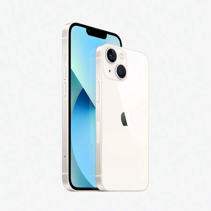 Used IPhone 13, 6.1-Inch Display, A15 Chip, Metal Frame, Mobile Phone, Saudi National Day Gifts - White - View 1