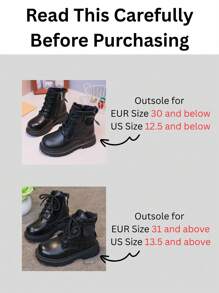 1 双儿童新款 3D 花卉压花靴，黑色 PU 设计，心形拉链，厚底，适合儿童，四季皆宜，通勤，度假，聚会