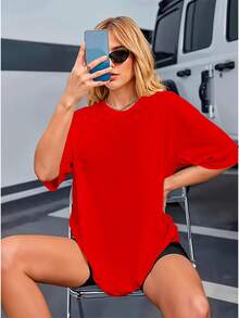Premium T-Shirt Fio 30.1 Basic Unisex Premium - Red - View 6