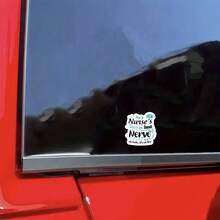 3-Inch "Nurse Humor Relief" Sticker - Humorous - Themed Vinyl Sticker With Medical Icons & Text Art For Laptops, Notebooks, Water Bottles, Nurse Enthusiasts, And Fun Decor | Great For Healthcare Workers, Stress - Relief Seekers, And Those Into Playful Nursing Puns