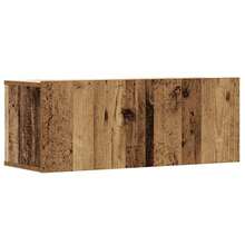 2 Piece TV Cabinet Set Wall-Mounted Old Wood Engineered Wood - Brown - View 6