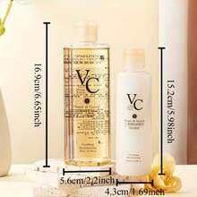 Vitamin C Toner + Vitamin C Moisturizer, Refreshing Hydrating & Nourishing Skin. Moisturizing Essence Toner, Nourishing Moisturizing Lotion, Moisturizes Skin - Orange - View 5