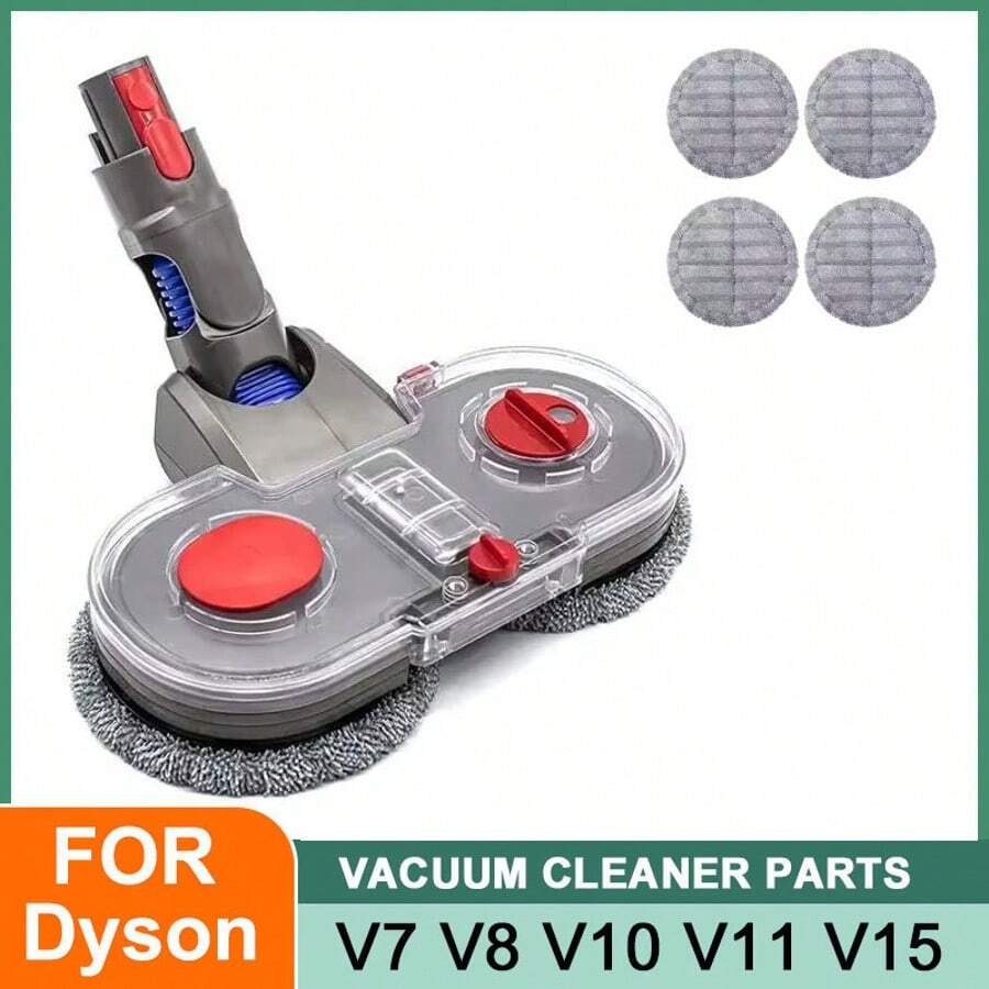 6pcs Reusable Mop Pads, Suitable For V7, V8, V10, V11, V15 Vacuum Cleaners, Mop Head With Water Tank