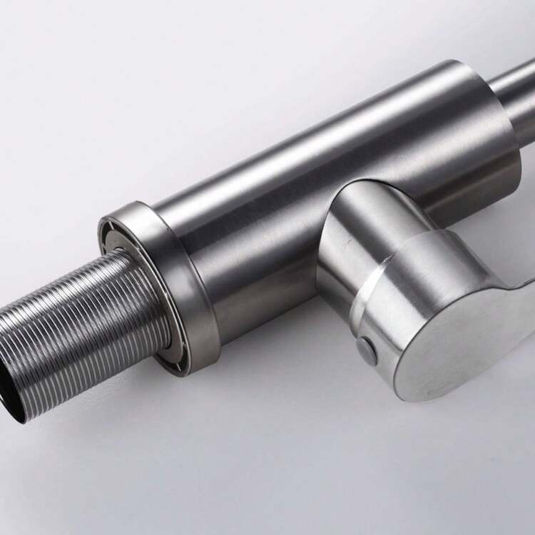 1 Set Of Faucet, Easy To Install, 360 Degree Rotating Nozzle, Convenient For Cleaning Various Corners Of The Basin, Suitable For Single And Multiple Bowl Shaped Sinks In The Kitchen Or Bar - Silver - View 7