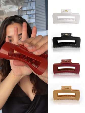 4 st flexibla klospännen söta bekväma och okrossbara (körsbärslatte lakrits marshmallow) mysiga klämmor medelmjuka hårklospännen, flexibla och okrossbara klospännen, starkt grepp halkfri för tjockt eller fint hår söta halloween-accessoarer håraccessoarer höst hårspännen höstdekor accessoarer för kvinnor vinter för semesterkläder kvinna