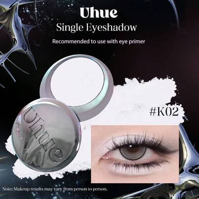 Uhue 1 hộp phấn mắt đơn sắc K02, màu sắc lên chuẩn, dễ tán, lâu trôi, không lem, không trôi mồ hôi, đa năng. 3g/0.1oz