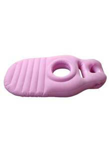 1pc Inflatable Mummy-Shaped Pregnancy Pillow, Ergonomic Sleep Support Cushion, Portable Back Support Air Mattress, Made Of PVC, For Daily Use, Mother's Day Gift, Single-Person Capacity, Excludes Repair Kit & Storage Bag