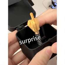 Surprise Gift Box,  Box, Perfect Prank Hand Pop-Up Gift, With Box For Adults, Novelty Prank  Hand Statue Christmas Novelty Funny Gift, Gift Box, Gem, Engagement Ring Box, Print Hand, , Double Prank, Surprise, Joy, Prank, Funny Gift, Add Atmosphere, To Your Mother, Father, Wife, Girlfriend, Boyfriend, Husband Or Friend's Birthday, Party Or Casual Gathering With This Charming Quirky Box. - Flip The MiddleFinger - View 1