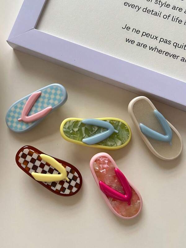 1 pieza Clip para el cabello con forma de pantufla divertida, clip para el cabello de pico de pato lindo y versátil de alta gama, pinzas para el cabello, pasador para el cabello, barretas para el cabello