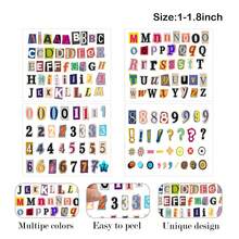 145 张/2 张杂志字母贴纸 字母数字贴纸 适用于剪贴簿用品、相册、水瓶、礼品盒、DIY 工艺品、旧日记本、门教室装饰 - 彩色 - 查看 5