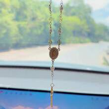 2025 Spring/ Summer New Mother'S Day Gift Women'S Bracelet Luxury And Elegant Style Classic Virgin Mary Cross Metal Pendant Baroque Imitation Pearl Decoration Love Bead Bracelet Fashionable And Unique Eye-Catching Accessories - 均碼 - 查看 11