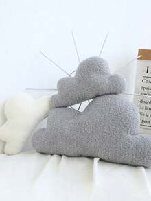 3 Sizes Cloud-Shaped Plush Toy, Cloud Stuffed Pillow - Cloud Cushion, Soft, Cuddly, And Furry For Cozy Bedroom Or Sofa Decoration, Kids Gifts - White Clouds And Dark Clouds Design, Perfect For Snuggling And Relaxation, Home Decor