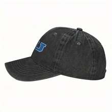 Monsters University Logo Baseball Cap For Men & Women - 100% Polyester Snapback Dad Hat With Ventilation Eyelets, Sporty Outdoor Running & Casual Sun Visor Cap - 藏蓝色 - 查看 4