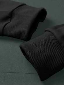 Set di felpa con cappuccio e pantaloni della tuta da uomo con stampa personalizzata a contrasto, abbigliamento sportivo casual alla moda con tasche e vita con coulisse, adatto come regalo per marito o fidanzato