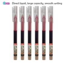 10支装蓝色液体凝胶笔/速干圆珠笔/大容量笔记本/办公签名笔，适用于学校、办公室、考试、文具、返校用品、教师用品、高中用品 - 藍色 - 查看 10