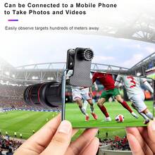 36X Long Focus Telephoto Phone Lens For IPhone And Android, Zoom Cellphone Camera Lens With Phone Clip For Picture Video Taking
