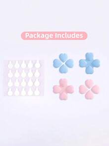 GeekShare 10pcs Pink & Blue Cat Paw Silicone Directional Buttons And ABXY Button Caps Compatible With Nintendo Switch/OLED Joy-Con - 粉藍 - 查看 4