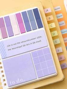 1 Set de notas adhesivas y cuaderno conveniente, color Morandi elegante y suave, adecuado para estudiantes. El cuaderno tiene respaldo adhesivo y diseño tipo Ins, se puede usar como tablero de mensajes u oficina. Aplicable para escuela, oficina, estudiantes y profesionales. También un excelente regalo para la temporada de regreso a clases.