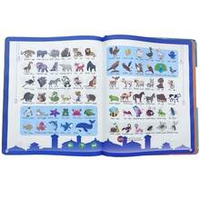 1 libro electrónico bilingüe árabe/inglés, juguete educativo para niños, 30 páginas con contenido enriquecido (animales, frutas, letras, números, colores, formas, partes del Body, alimentos, transporte, capitales del mundo, ocupaciones, educación), recargable por USB (cable de carga incluido)