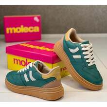 Moleca Casual Women's Retro Nubuck Stylish Sneakers New Release - 綠色 - 查看 1