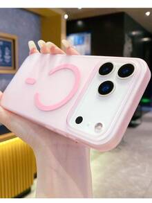 1 Ốp lưng PC siêu mỏng mờ tương thích với iPhone 17 Pro Max có sạc không dây từ tính - Hồng - Xem 2