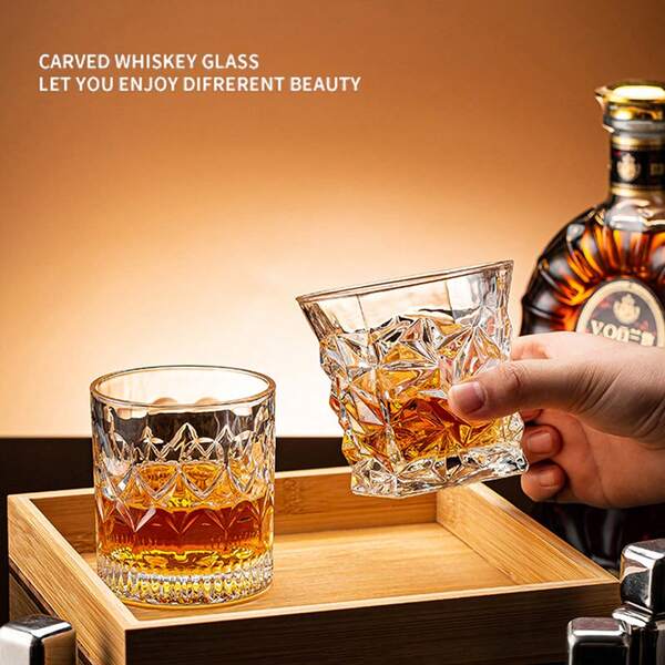 Vasos de licor vintage de Navidad, vasos de cristal para whisky, juego de cristalería para el hogar, bar, KTV, vodka, cerveza