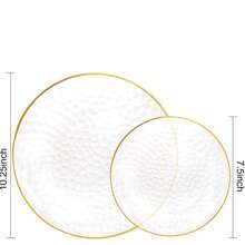 1 Stück/10 Stücke/25 Stücke 19 cm/26 cm Französisch geprägter Teller, eleganter Dessertteller für den Nachmittagstee, hochwertiges Tafelgeschirr für den Heimgebrauch, wiederverwendbar und waschbar