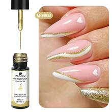 MSRUIOO 5ml 线条凝胶 - 金银色美甲颜料，适用于线条绘制、条纹设计和涂鸦艺术 - 彩色 - 查看 8