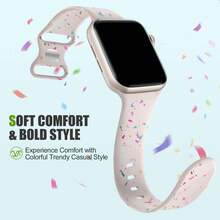 Cinturino sportivo compatibile con Apple Watch, misure 38mm 40mm 41mm 42mm 44mm 45mm 46mm 49mm, per donne e uomini, cinturino in morbido silicone per Apple Watch Series 10 9 8 7 6 5 4 3 2 1 Ultra SE