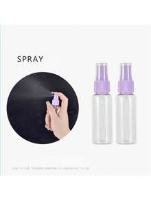 7 Stücke Reise Kosmetikbehälter Set, beinhaltet Sprühflaschen, Lotionflaschen, nachfüllbare Flaschen, PET-Flaschen, unverzichtbar für Reisen und Geschäftsreisen