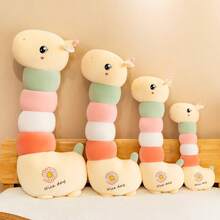 1pc 2025 New Cute Giraffe Plush Long Pillow Soft Doll, Girls Comfort Doll, Sleeping Pillow - Holiday Gift, Birthday Gift, Perfect Gift, Present - Multicolor - View 3