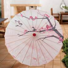 Ancient-Style Floral Bamboo Umbrellas - Oil-Paper Sunshades, Flower Art Dance, Classical Party Umbrellas, Photography Clothing, Cosplay, And Travel Sunshades