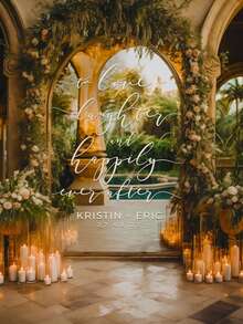 Individuelle Hochzeit Willkommens-Schilder und Weihnachts-Aufkleber | Personalisierte Namen - für Spiegel, Acryl-Tafeln, Kartons - Hochzeit Spiegel Aufkleber