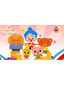 Plim Background Birthday Party Photography Cartoon Photo Background Rainbow Vinyl Desktop Banner Decoration Supplies 003 - 白色1 - 查看 1