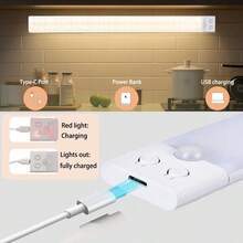 1 pieza Luz LED ultradelgada con sensor de movimiento y iluminación regulable de 3 colores, instalación inalámbrica con clip, ideal para gabinetes, armarios, estanterías y escaleras.